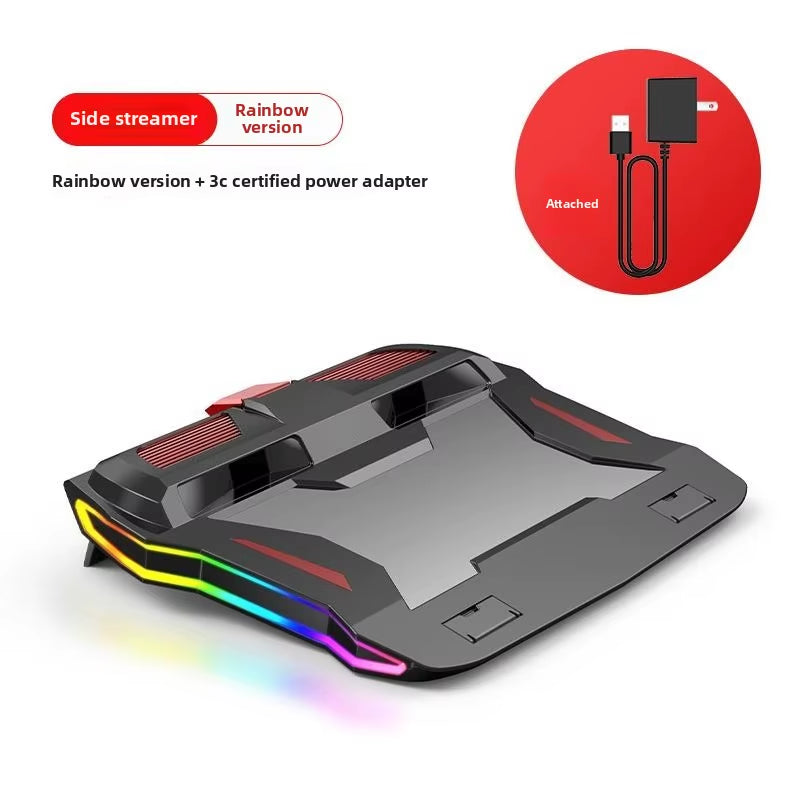 Game Laptop Radiator Bracket Base Air Cooled Silent Fan Cooling Plate Bracket Laptop Stand Fan Cooler Cooler Laptop