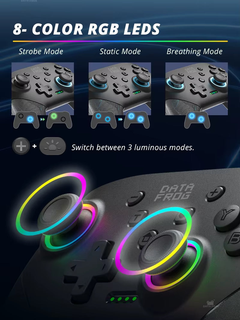 Wireless Switch Pro Controller for Switch/Switch OLED Programmable Joystick for PC Gamepad for Switch Lite Controller
