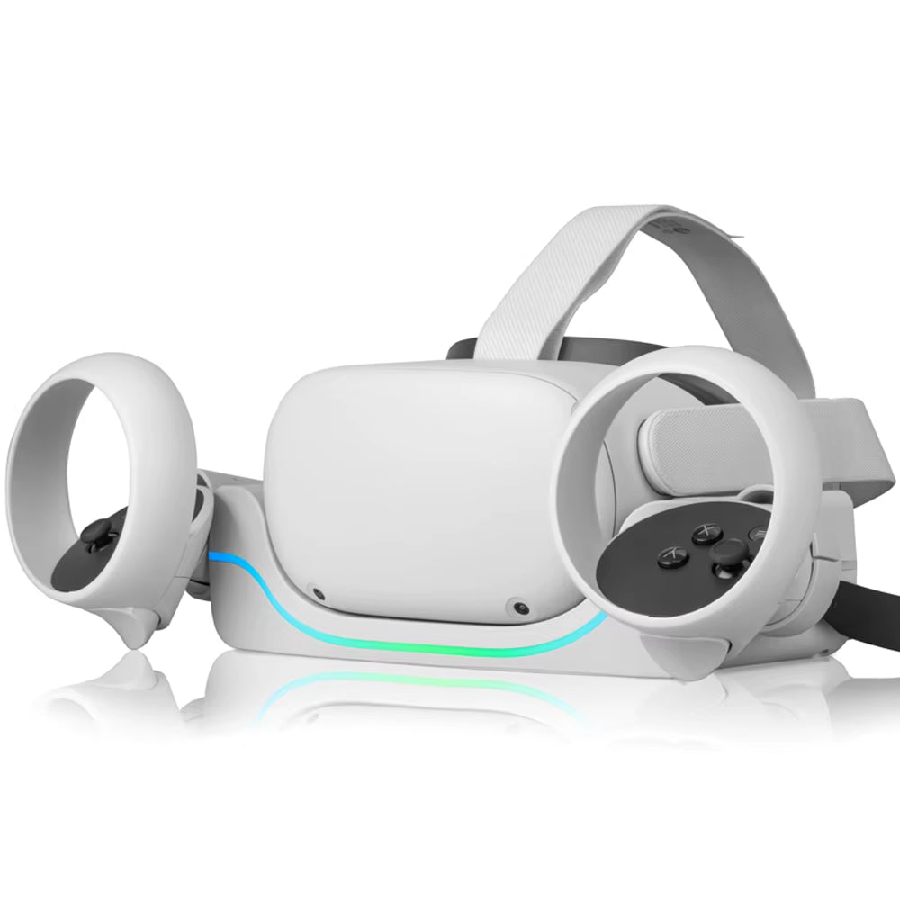 For Quest 2 Charging Base Fast Charging Quest 2 Rack Charging Station Wall-Mounted with LED Indicator Charging Port