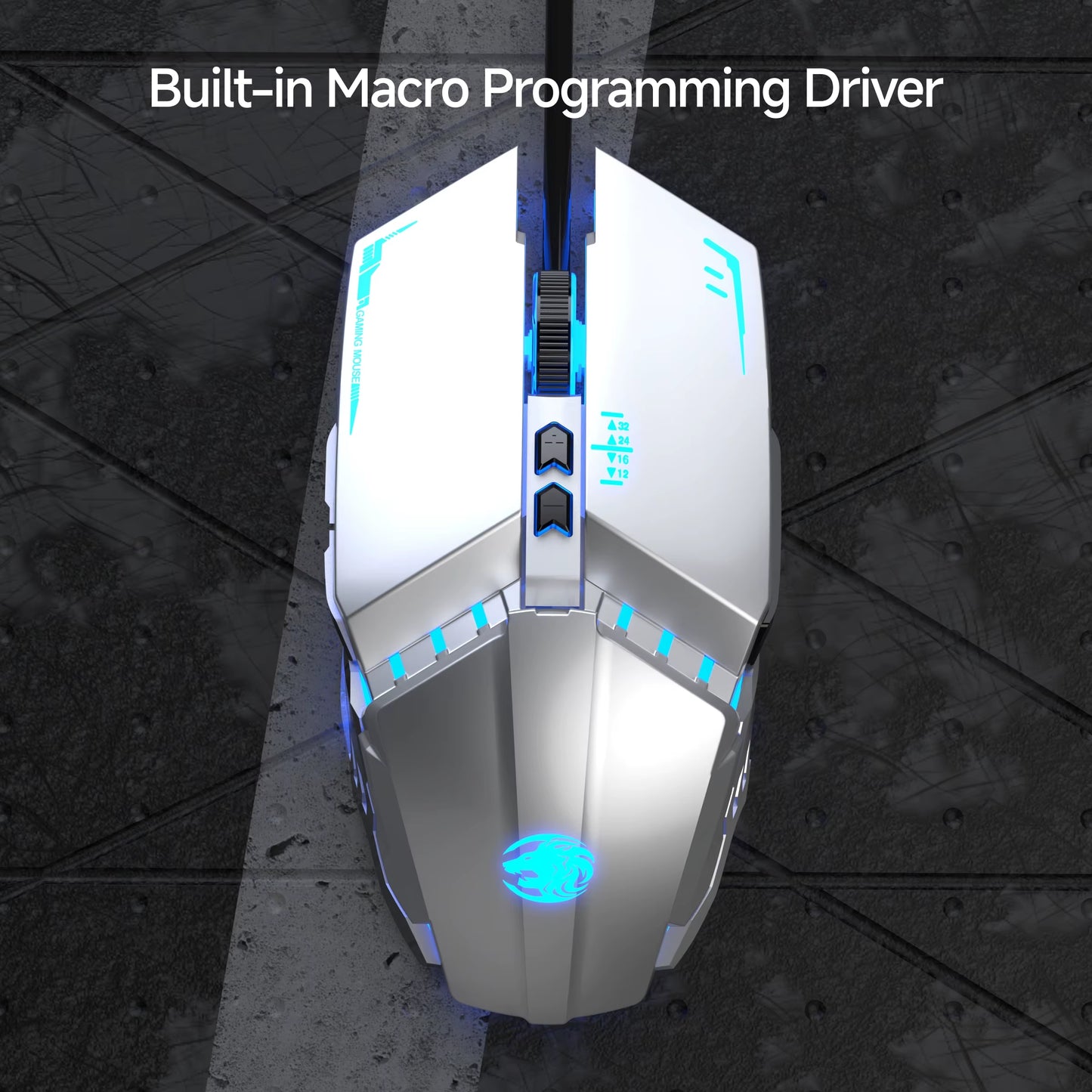 G9 Gaming Wired Sound Mechanical Mouse, Metal Base, LED, Portable Computer Peripheral Accessories, for Windows/Laptop