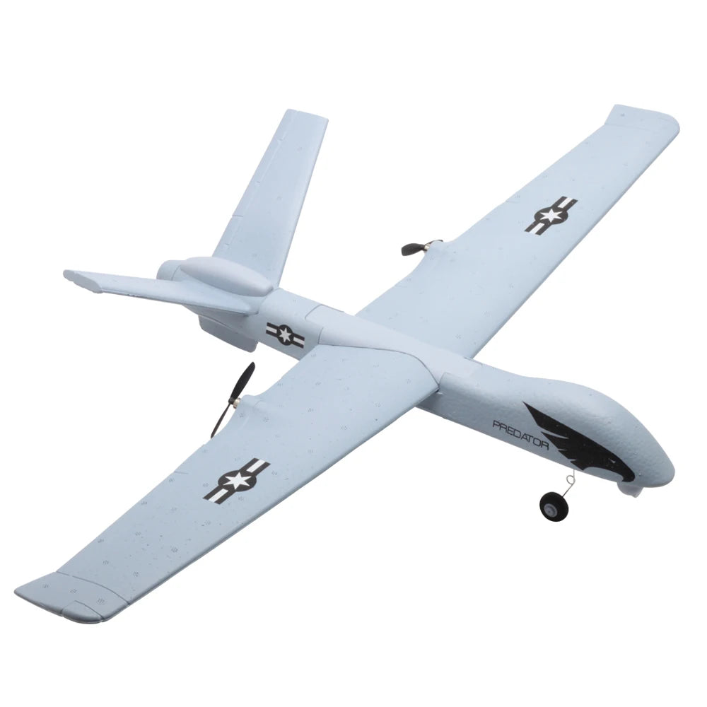 Z51 RC Glider 2.4G 2CH Hand Throwing Foam RC Plane with LED Light Fixed Wingspan RC Aircraft Figher Toys for Boys Children