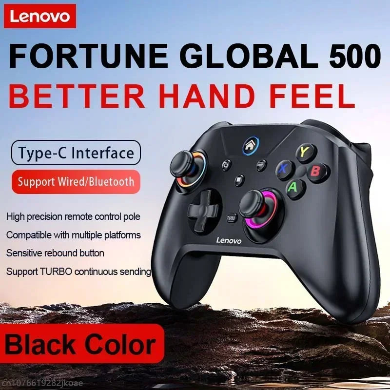 New Lenovo S02 Wireless Controller Bluetooth Gamepad for Nintendo Switch,Pc,Android TV,IOS PC Joysticks Six-Axis Dual Vibration