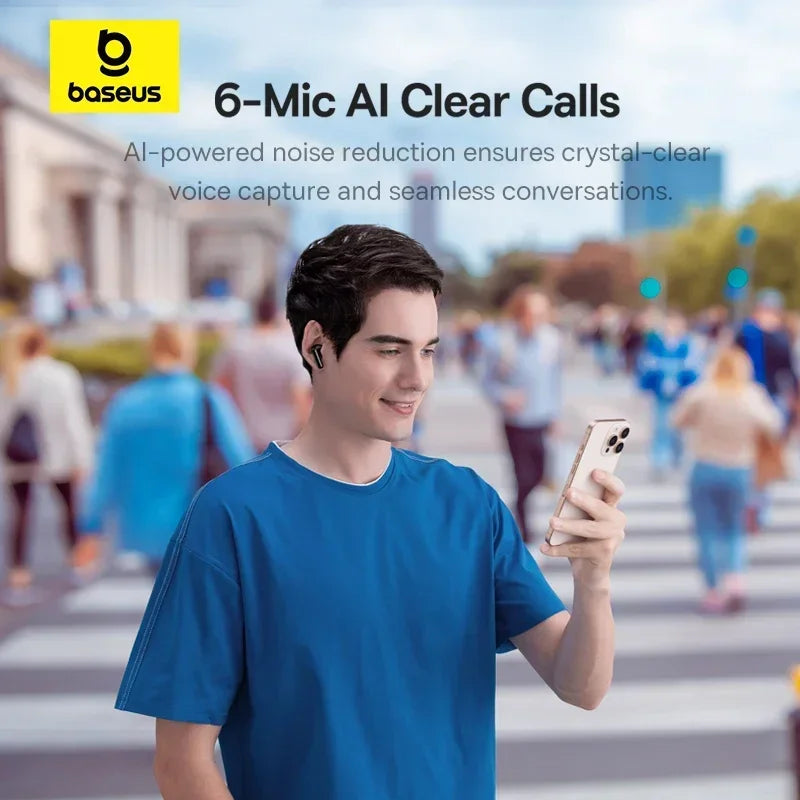 EP10 Pro ANC Earbuds Wireless Bluetooth 6.0 Earphones 50Db Realtime Adaptive Headphones 6 Mic Hi-Res LDAC IP55 Ear Buds