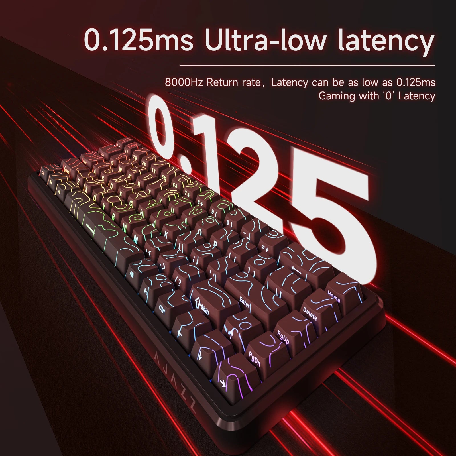 AK680 MAX Magnetic Switch Mechanical Keyboard 60% Rapid Trigger 0.01Mm 8K/1K Return 68 Keys Wired/Wireless Gaming Keybaord