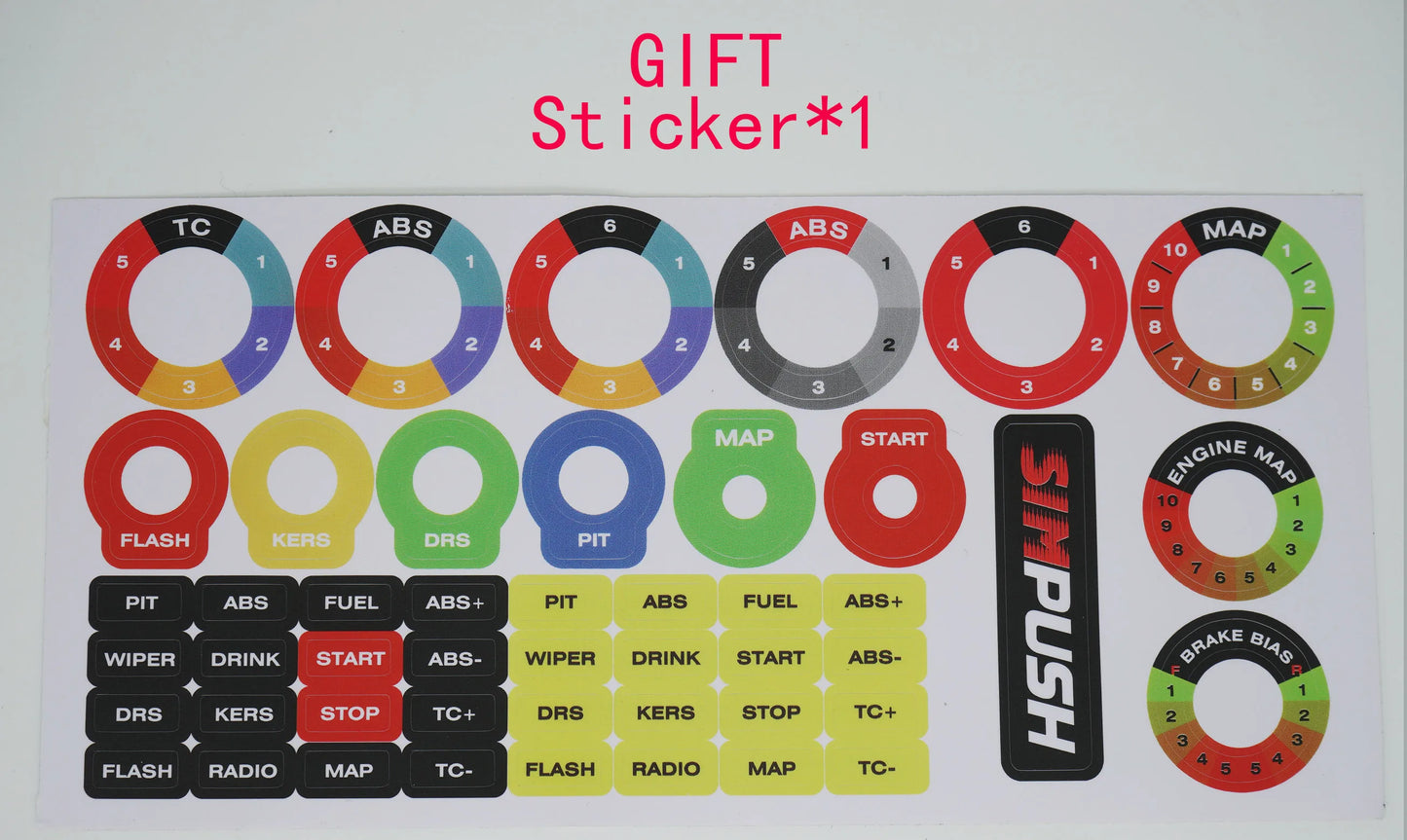 SIMPUSH Formula F1 Racing Sim Wheel MOD GT3 GT4 Sim Racing SIMRACING for Logitech G920