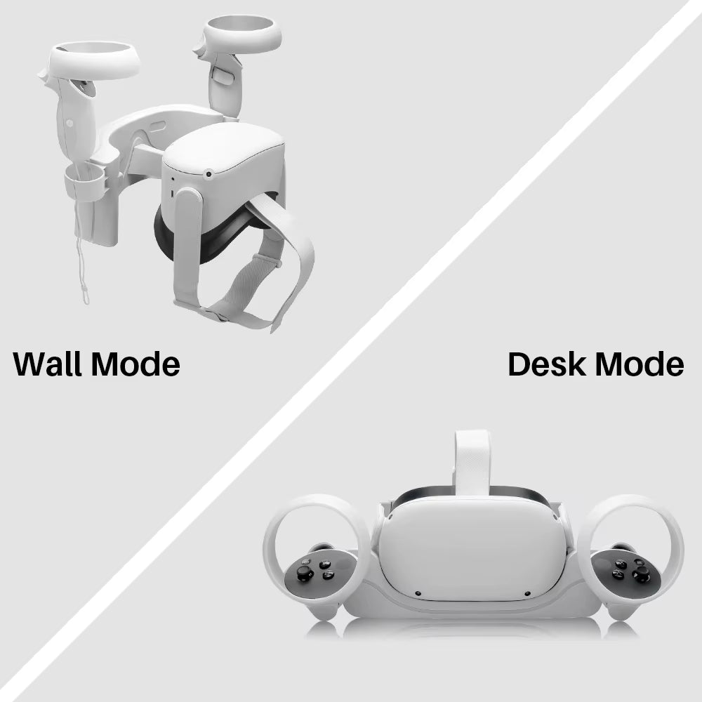 For Quest 2 Charging Base Fast Charging Quest 2 Rack Charging Station Wall-Mounted with LED Indicator Charging Port