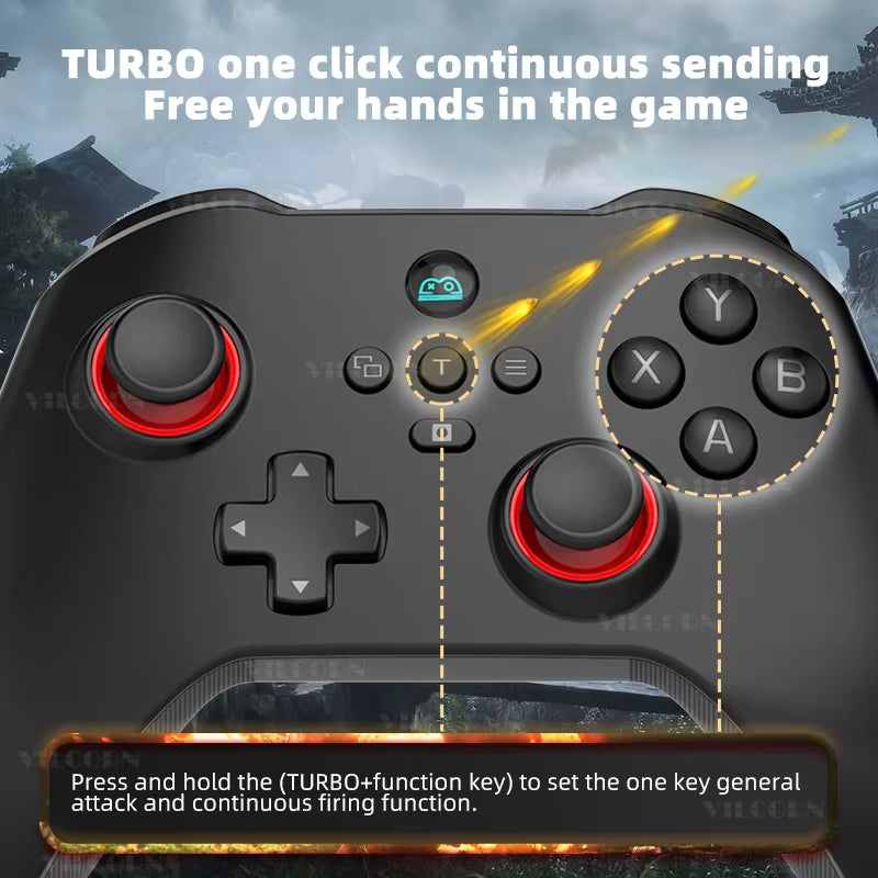 Z03DP Black Myth Wukong Gamepad 800Hz Wireless Dual Vibration Gaming Controller 6-Axis for Switch/Ios/Android/Pc Hall Joystick