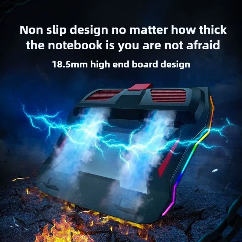 Game Laptop Radiator Bracket Base Air Cooled Silent Fan Cooling Plate Bracket Laptop Stand Fan Cooler Cooler Laptop