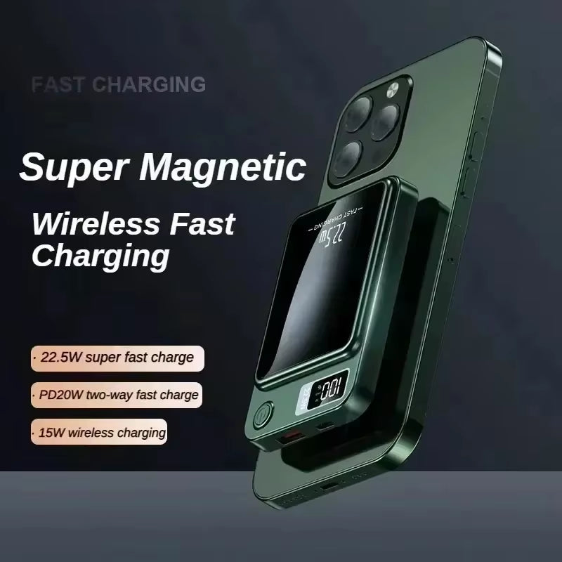 Xiaomi Ccc 100000Mah Magnetic Power Bank – 2025 Ultra-High Capacity Wireless Charger for Magsafe & Multi-Device Compatibility