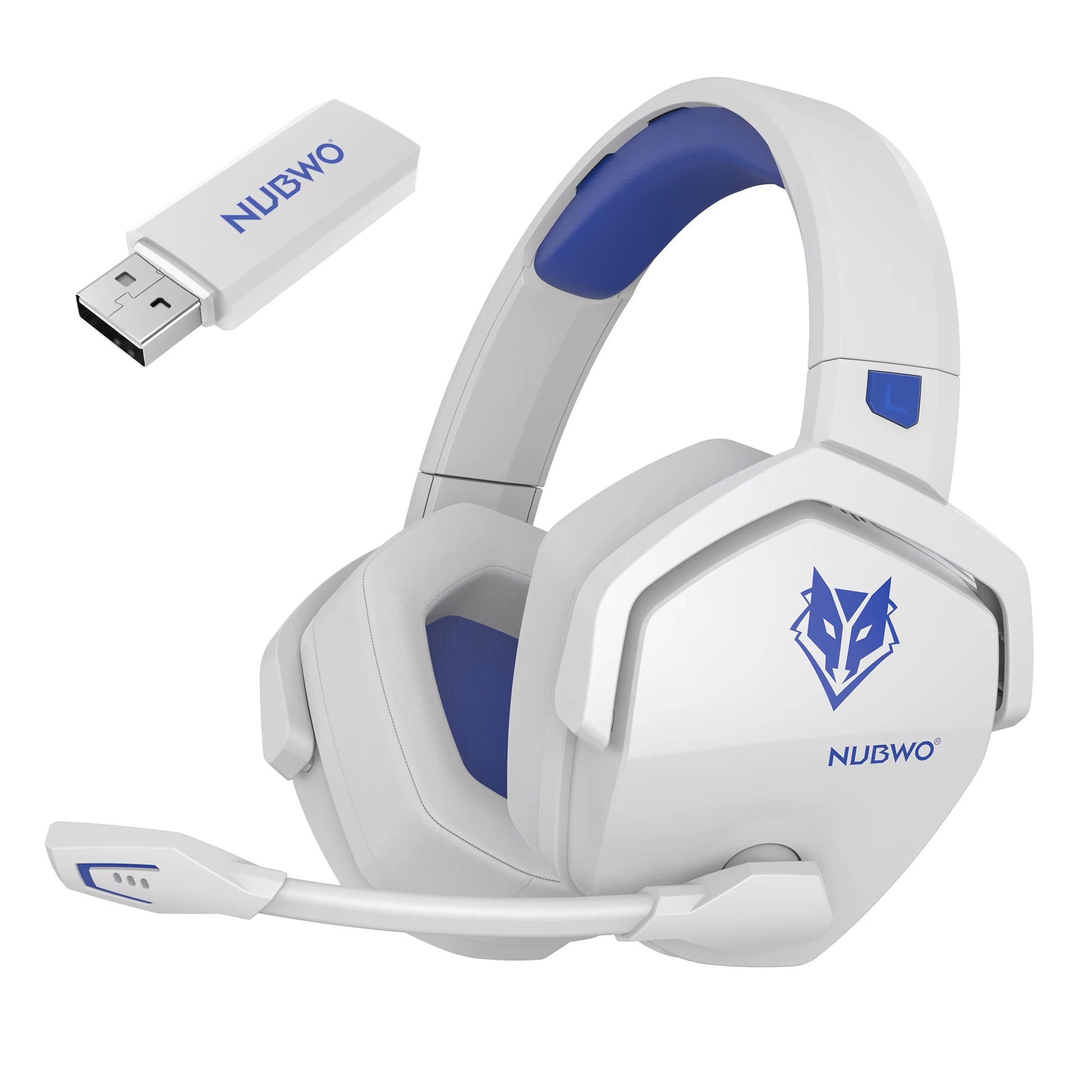 G06 Dual Wireless Gaming Headset with Microphone for PS5, PS4, PC, Mobile, Switch 2.4Ghz Wireless Bluetooth Headphone