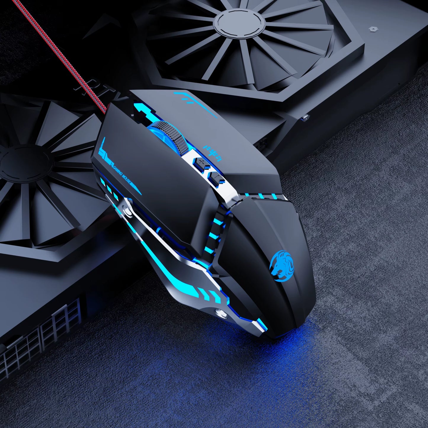 G9 Gaming Wired Sound Mechanical Mouse, Metal Base, LED, Portable Computer Peripheral Accessories, for Windows/Laptop