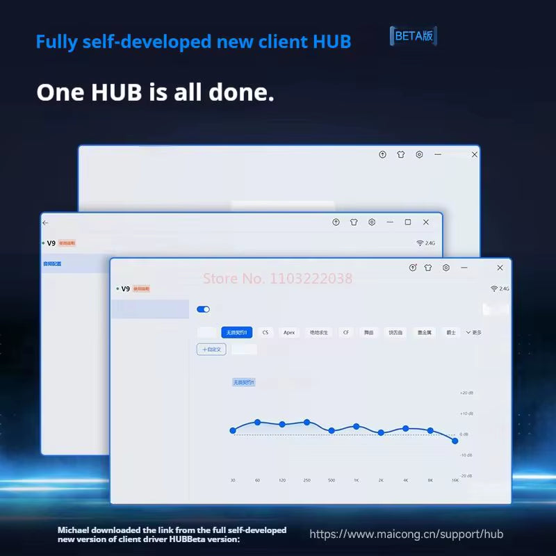 MCHOSE V9 Pro Wireless Bluetooth Headset with Three Mode Microphone Noise Reduction Dynamic Sound Low Delay Office and Gaming