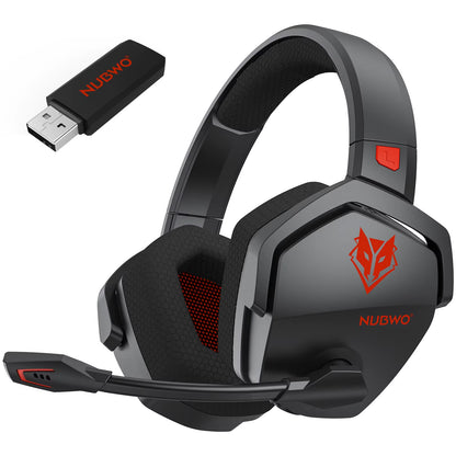 G06 Dual Wireless Gaming Headset with Microphone for PS5, PS4, PC, Mobile, Switch 2.4Ghz Wireless Bluetooth Headphone
