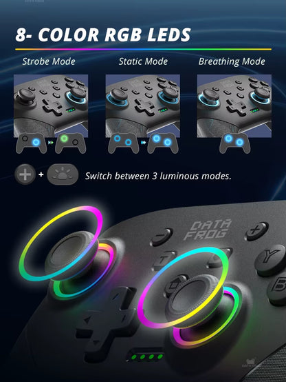 Wireless Switch Pro Controller for Switch/Switch OLED Programmable Joystick for PC Gamepad for Switch Lite Controller