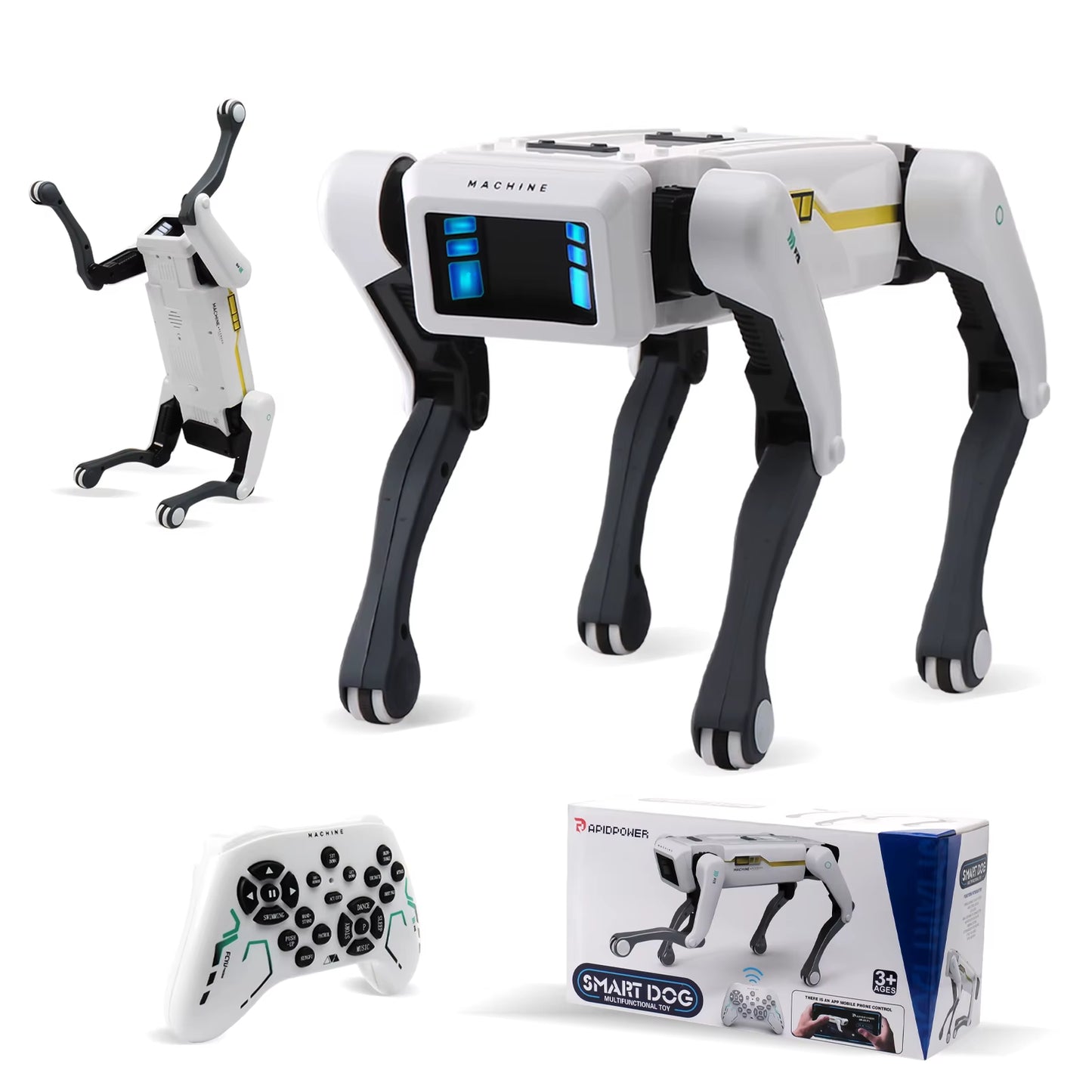 AI Simulation Robot Dog Intelligent Machine Dog Voice Command APP Control Programming Interactive Performs Acrobatics Robot Dog