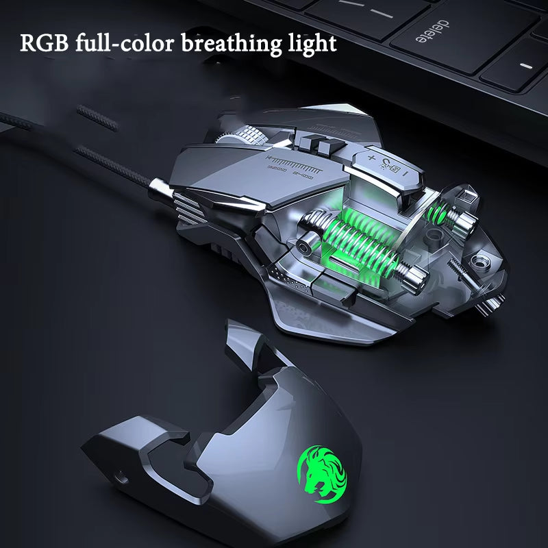 Professional Backlight RGB Gaming Mouse Ergonomic Mechanical Wired Mice Optical USB Office Gamer Mouse for Laptop PC Computer