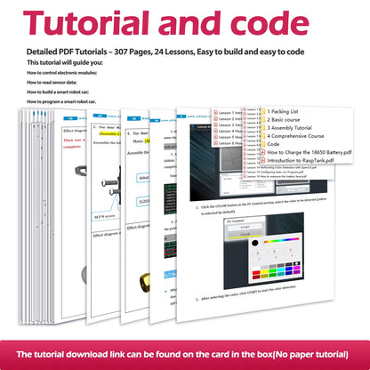 Rasptank Smart Robot Car Kit for Raspberry Pi 4/3B/3B+(Board Not Included)