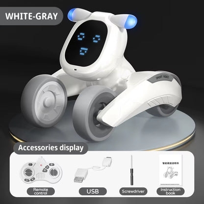 Smart Robot Puppy Dog RC Robot Dance Interactive Pet Program Robot Voice Remote Control Dog Intelligent Emo Toys for Kids Gift
