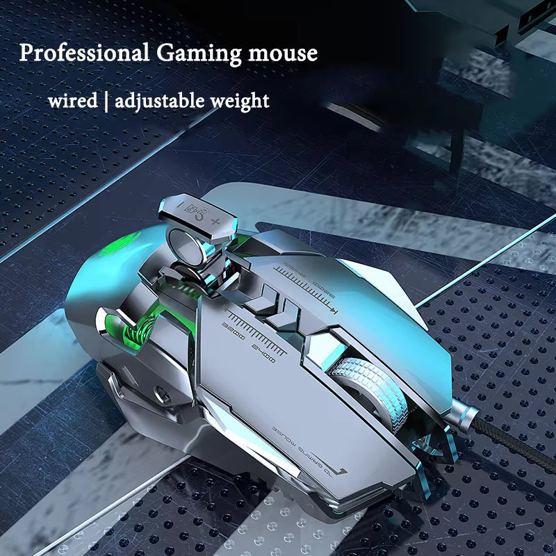 Professional Backlight RGB Gaming Mouse Ergonomic Mechanical Wired Mice Optical USB Office Gamer Mouse for Laptop PC Computer