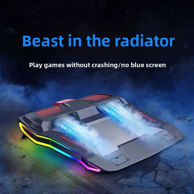 Game Laptop Radiator Bracket Base Air Cooled Silent Fan Cooling Plate Bracket Laptop Stand Fan Cooler Cooler Laptop