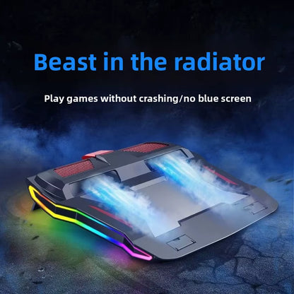 Game Laptop Radiator Bracket Base Air Cooled Silent Fan Cooling Plate Bracket Laptop Stand Fan Cooler Cooler Laptop