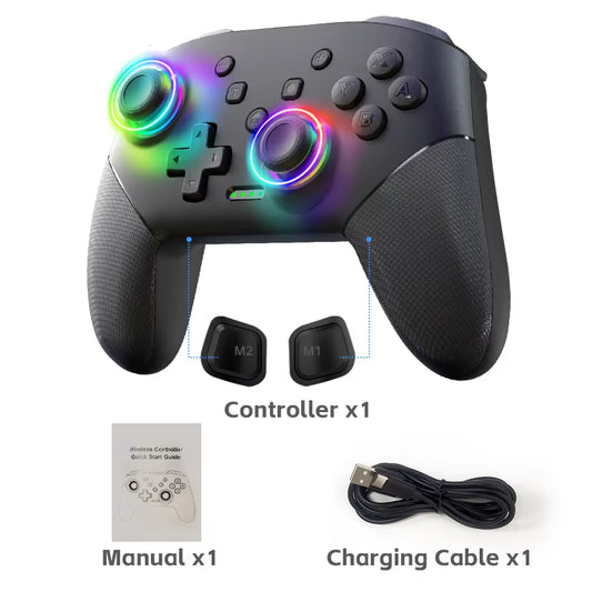 Wireless Switch Pro Controller for Switch/Switch OLED Programmable Joystick for PC Gamepad for Switch Lite Controller