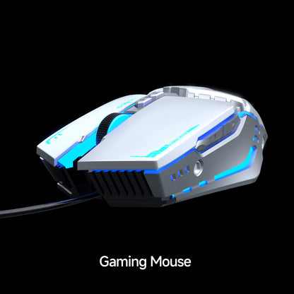 G9 Gaming Wired Sound Mechanical Mouse, Metal Base, LED, Portable Computer Peripheral Accessories, for Windows/Laptop