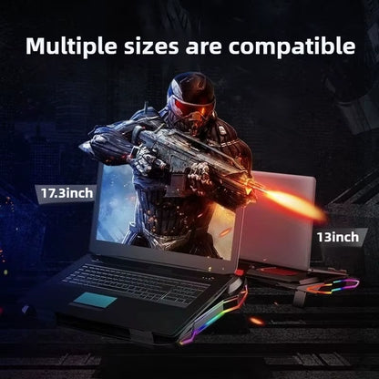 Game Laptop Radiator Bracket Base Air Cooled Silent Fan Cooling Plate Bracket Laptop Stand Fan Cooler Cooler Laptop