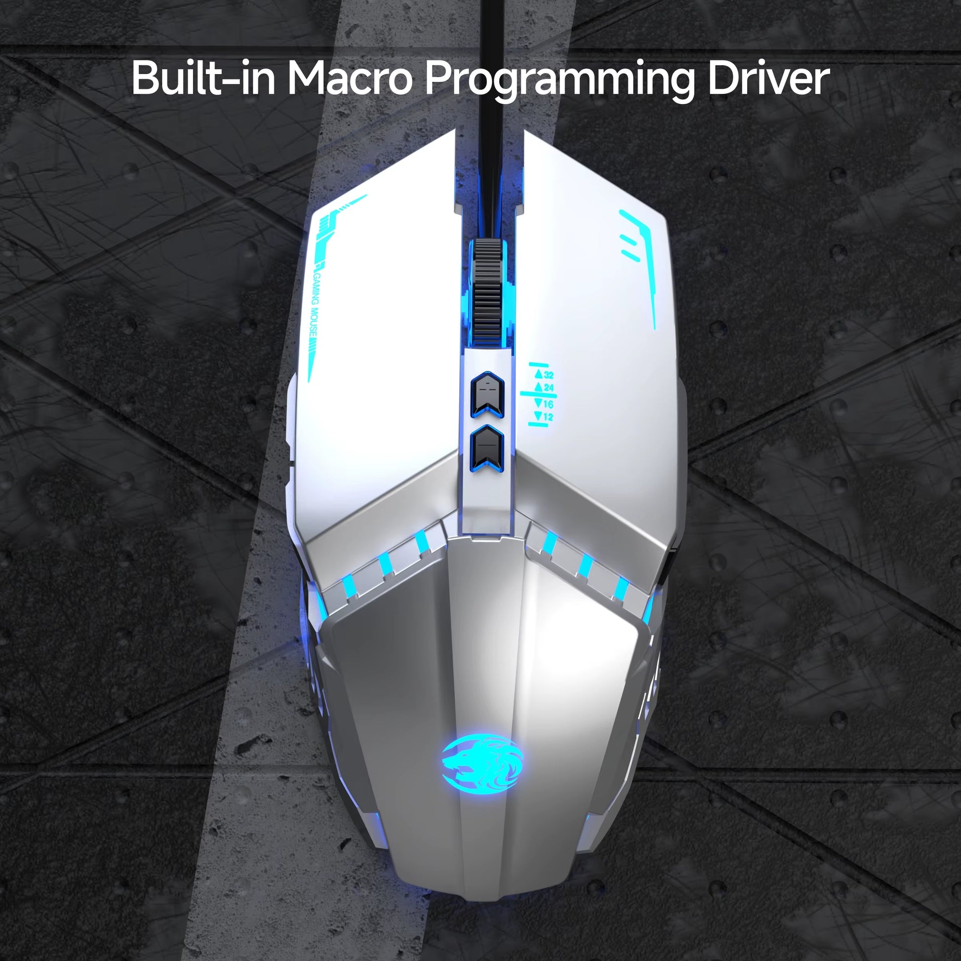 G9 Gaming Wired Sound Mechanical Mouse, Metal Base, LED, Portable Computer Peripheral Accessories, for Windows/Laptop