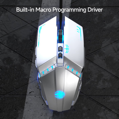 G9 Gaming Wired Sound Mechanical Mouse, Metal Base, LED, Portable Computer Peripheral Accessories, for Windows/Laptop