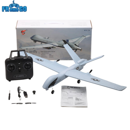Z51 RC Glider 2.4G 2CH Hand Throwing Foam RC Plane with LED Light Fixed Wingspan RC Aircraft Figher Toys for Boys Children