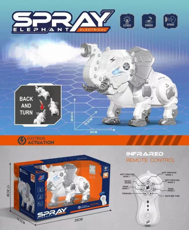 RC Spider Robot Remote Control Spider Toys with Spray/Light/Music Gifts for 6 -12 Year Old Boys Halloween Easter Toys for Kids