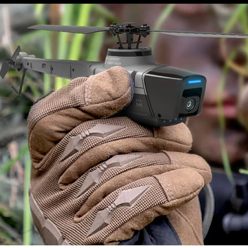 C128 Four Way Single Paddle Non Aileron Helicopter Mini Black Bee Aerial Drone Remote Controlled anti Drop Aerial Model Toy