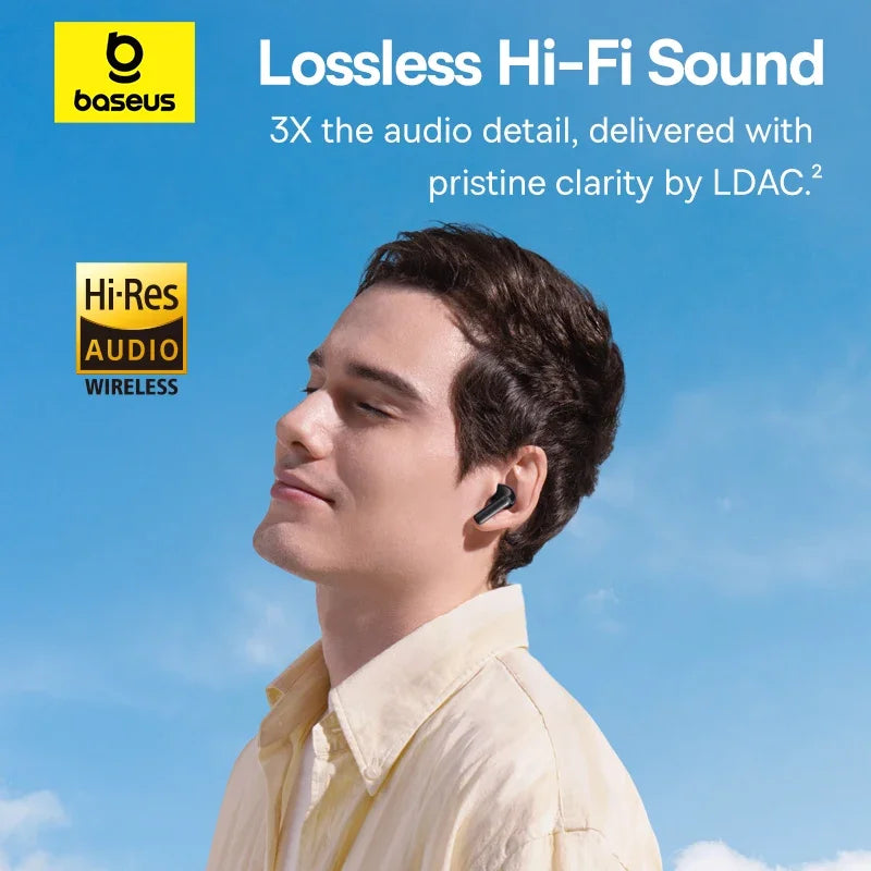 EP10 Pro ANC Earbuds Wireless Bluetooth 6.0 Earphones 50Db Realtime Adaptive Headphones 6 Mic Hi-Res LDAC IP55 Ear Buds