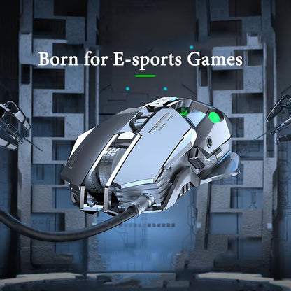 Professional Backlight RGB Gaming Mouse Ergonomic Mechanical Wired Mice Optical USB Office Gamer Mouse for Laptop PC Computer