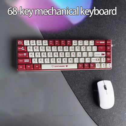 65% Gaming Mechanical Keyboard Wired Wireless Bluetooth Gamer Keyboard Hot Swap Custom Keycap Gasket for Pc Laptop