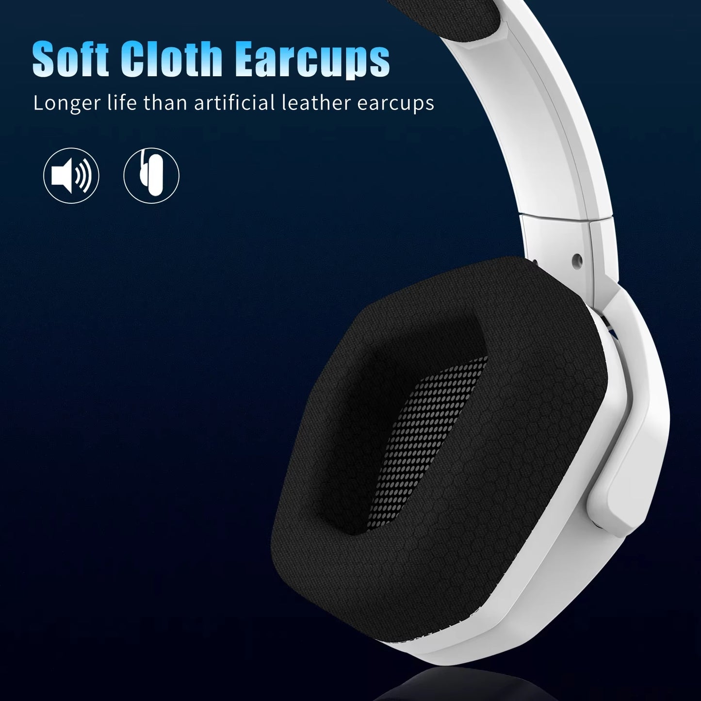 G06 Dual Wireless Gaming Headset with Microphone for PS5, PS4, PC, Mobile, Switch 2.4Ghz Wireless Bluetooth Headphone