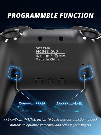 Wireless Switch Pro Controller for Switch/Switch OLED Programmable Joystick for PC Gamepad for Switch Lite Controller