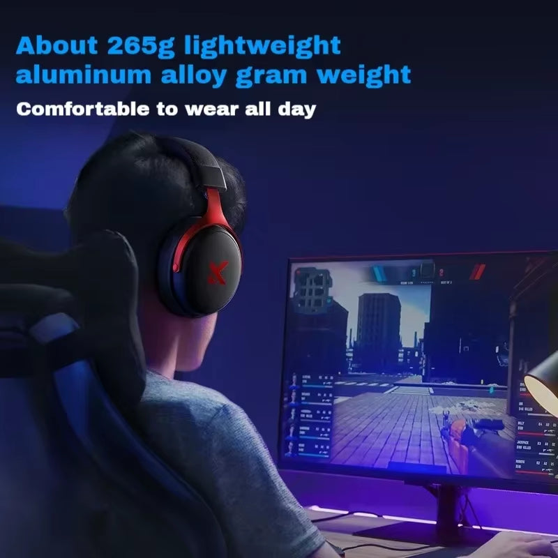 MCHOSE V9 Pro Music Gaming Headphones 3-Mode Wireless Noise Reduction Mic Custom Music Office Earphone E-Sport Pc Accessories